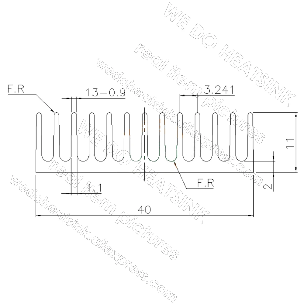 WE DO HEATSINK 40x40x11mm Without or With Thermal Pad 3D Printer Parts Black Aluminum Heatsink for Nema17 42 Stepper Motor