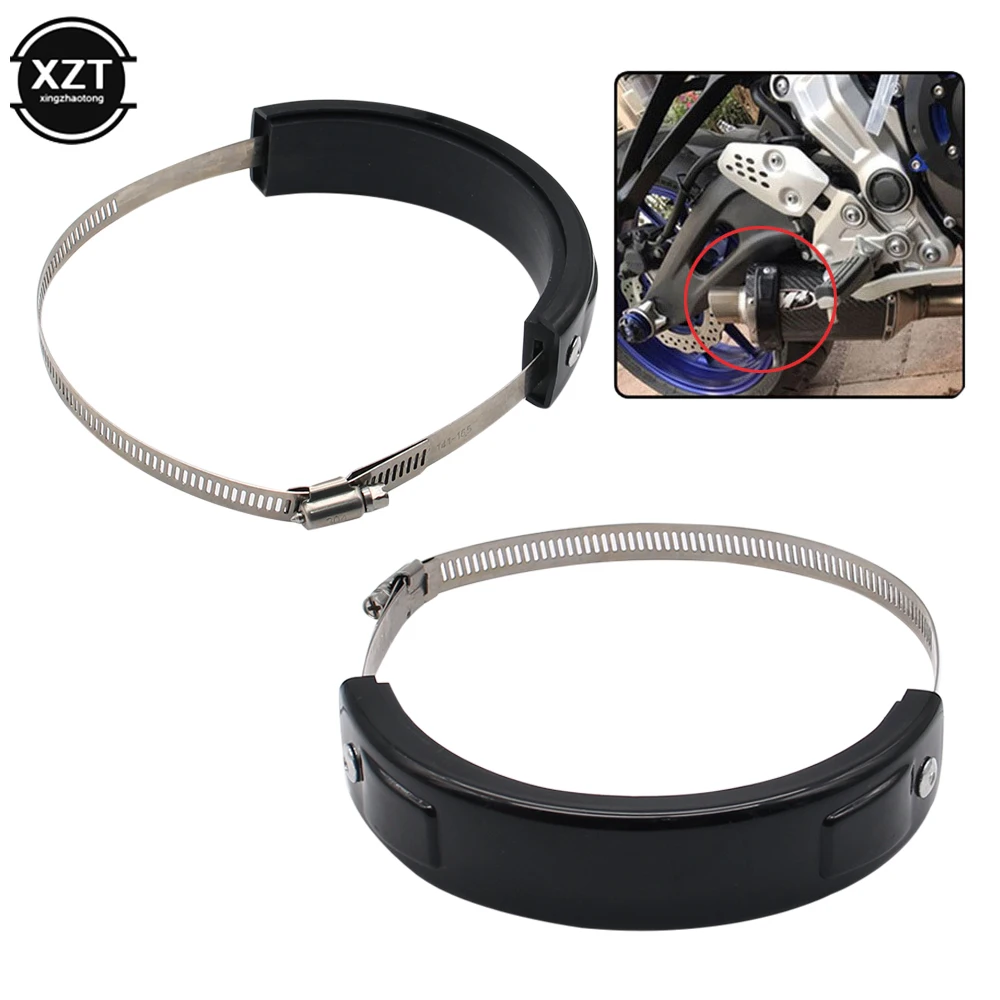 XZT Universal Motorcycle Accessories 100-160mm Round Exhaust Protector Exhaust Pipe Fixing Rings