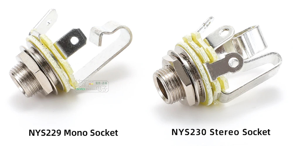 Neutrik's REAN TRS Stereo 6.35mm Metal Female Jack 3 Pole NYS230 Audio Panel Mounting Socket 1/4" TS Mono Jack,PCB Socket NYS215