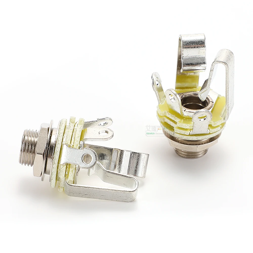 Neutrik's REAN TRS Stereo 6.35mm Metal Female Jack 3 Pole NYS230 Audio Panel Mounting Socket 1/4" TS Mono Jack,PCB Socket NYS215