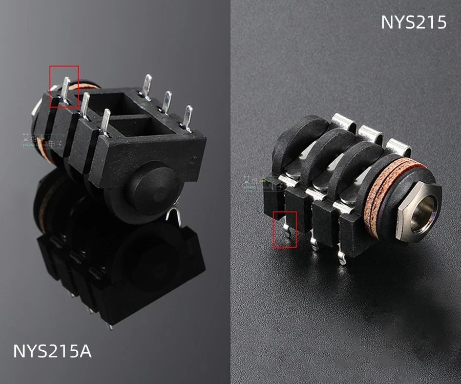 Neutrik's REAN TRS Stereo 6.35mm Metal Female Jack 3 Pole NYS230 Audio Panel Mounting Socket 1/4" TS Mono Jack,PCB Socket NYS215