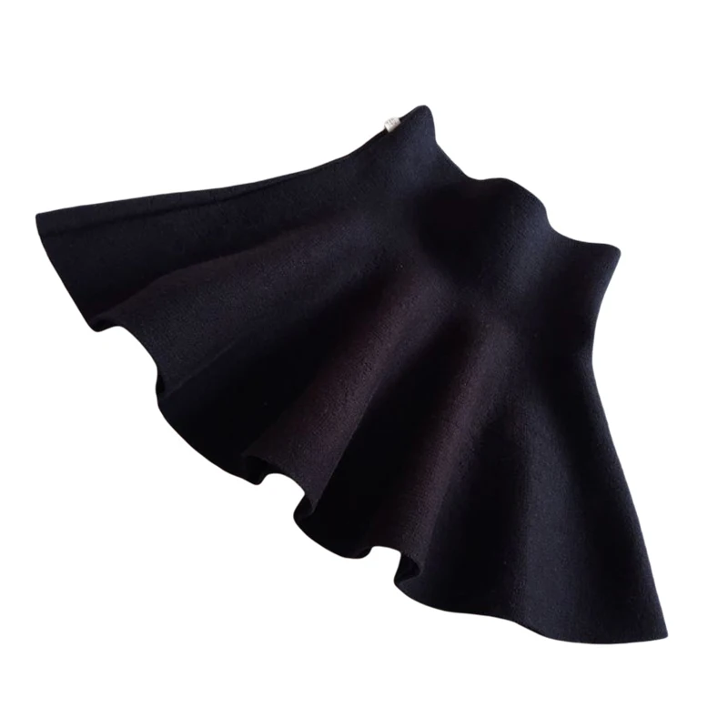 2-10Year Toddler Baby Girl Knit Tutu Skirt For Kids Autumn Winter Princess Skirts Mini Pleated Children's Clothing Girls Clothes
