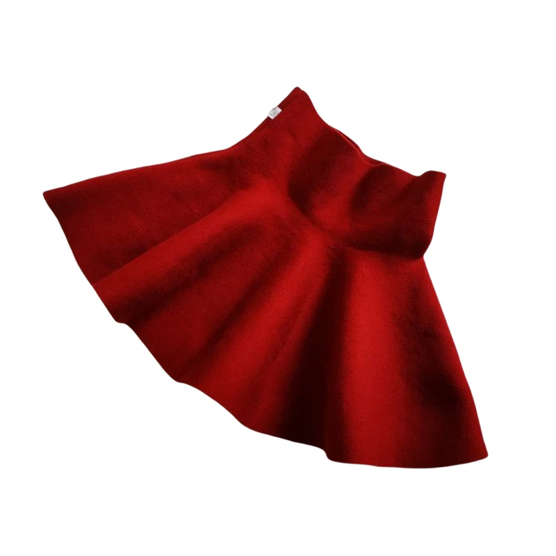 2-10Year Toddler Baby Girl Knit Tutu Skirt For Kids Autumn Winter Princess Skirts Mini Pleated Children's Clothing Girls Clothes