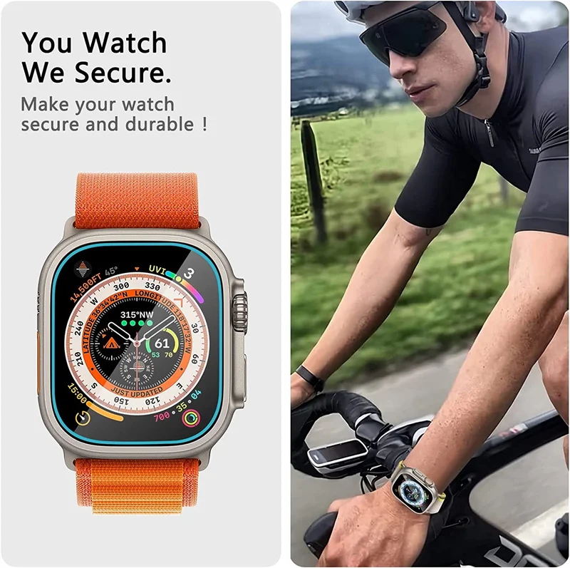 1-3PCS Tempered Glass Film For Apple Watch Ultra 3 49mm With Alignment Tool HD Screen Protector for iWatch Ultra 49 Easy Install