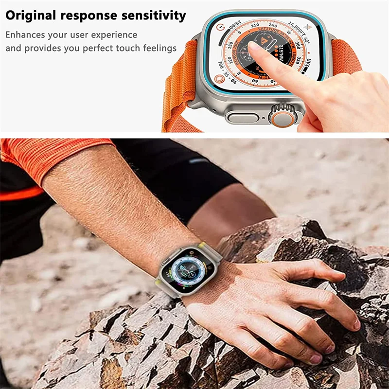1-3PCS Tempered Glass Film For Apple Watch Ultra 3 49mm With Alignment Tool HD Screen Protector for iWatch Ultra 49 Easy Install