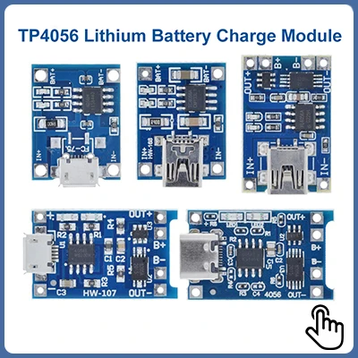 TZT 1/5/10PCS Type-C USB TP4056 1A Lithium Battery Charging Protection Board Module Polymer Battery With Temperature Protection