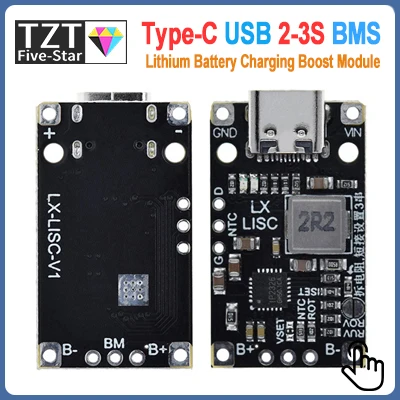 TZT 1/5/10PCS Type-C USB TP4056 1A Lithium Battery Charging Protection Board Module Polymer Battery With Temperature Protection