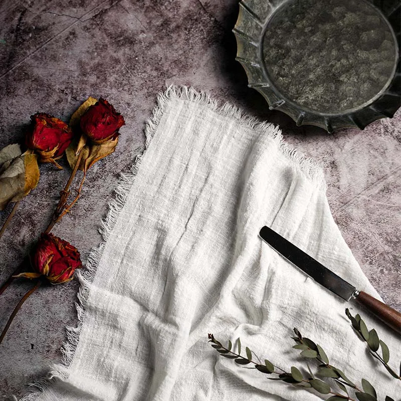 Large Napkins Cotton Gauze 41cm Napkin Muslin Tea Towels Dinner Retro Cheesecloth Wedding Party Rustic Table Decoration 16inch