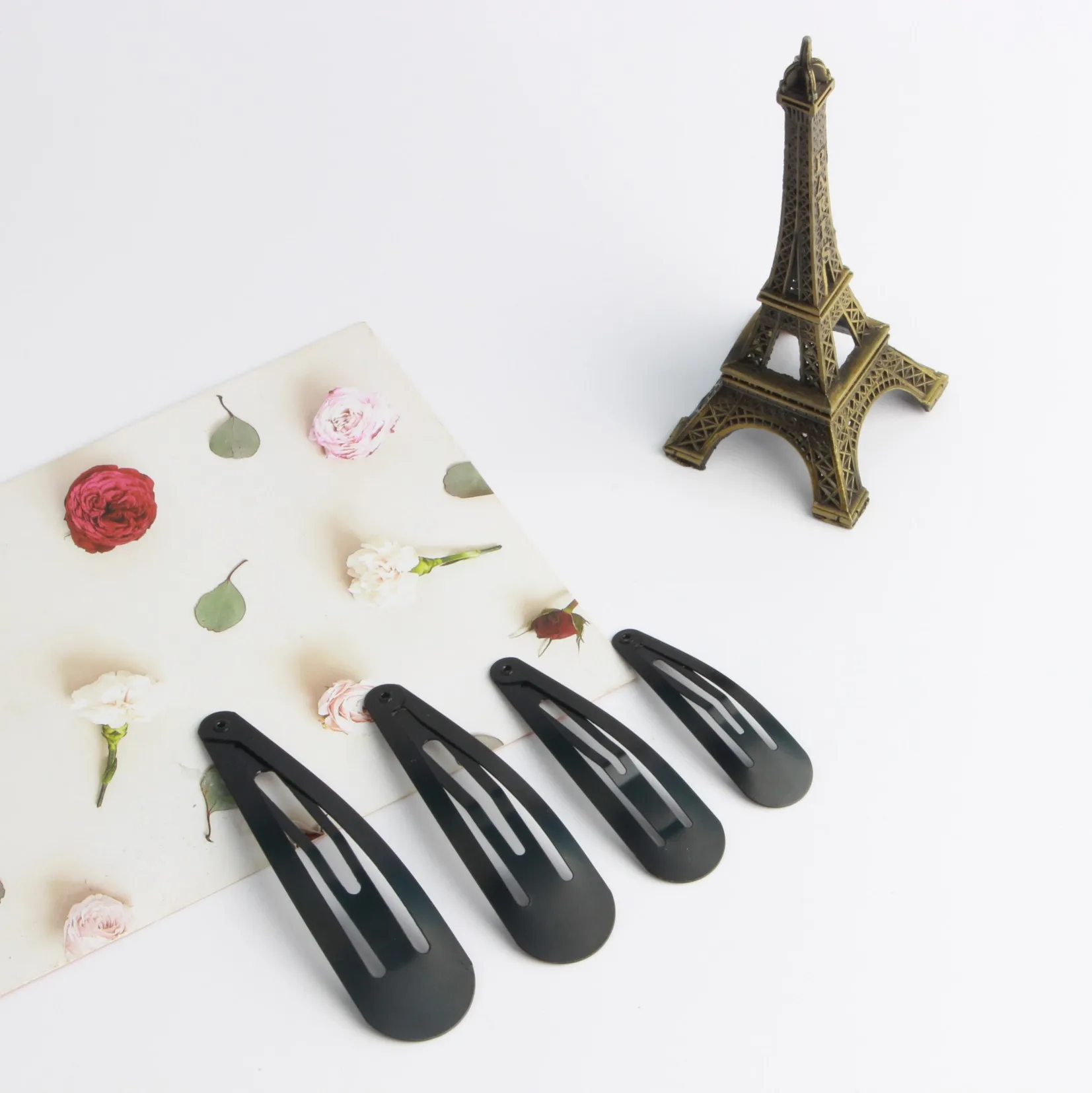 20Pcs Black Hair Clips Snap Alligator Hairpin Base for DIY Jewelry Making Women Girls Hairgrip Setting Hair Accessories Supplies