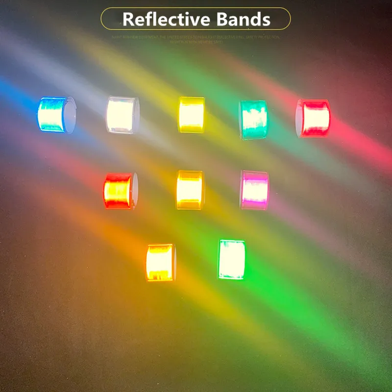 Reflective Bands for Adults Night Security Walking Running Cycling Safety Bracelets Reflector for Things Wristbands Armbands 1Pc