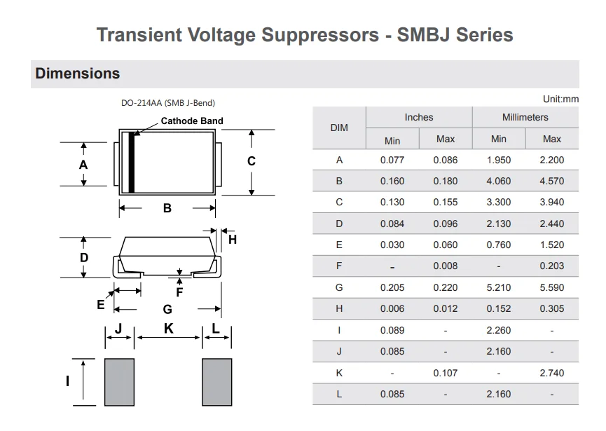10 Pcs/Lot SMD TVS Diode SMBJ13A SMBJ14A SMBJ15A SMBJ16A SMBJ17A SMBJ18A SMBJ20A SMBJ22A SMBJ24A SMBJ26A SMBJ28A SMBJ30A SMBJ33A