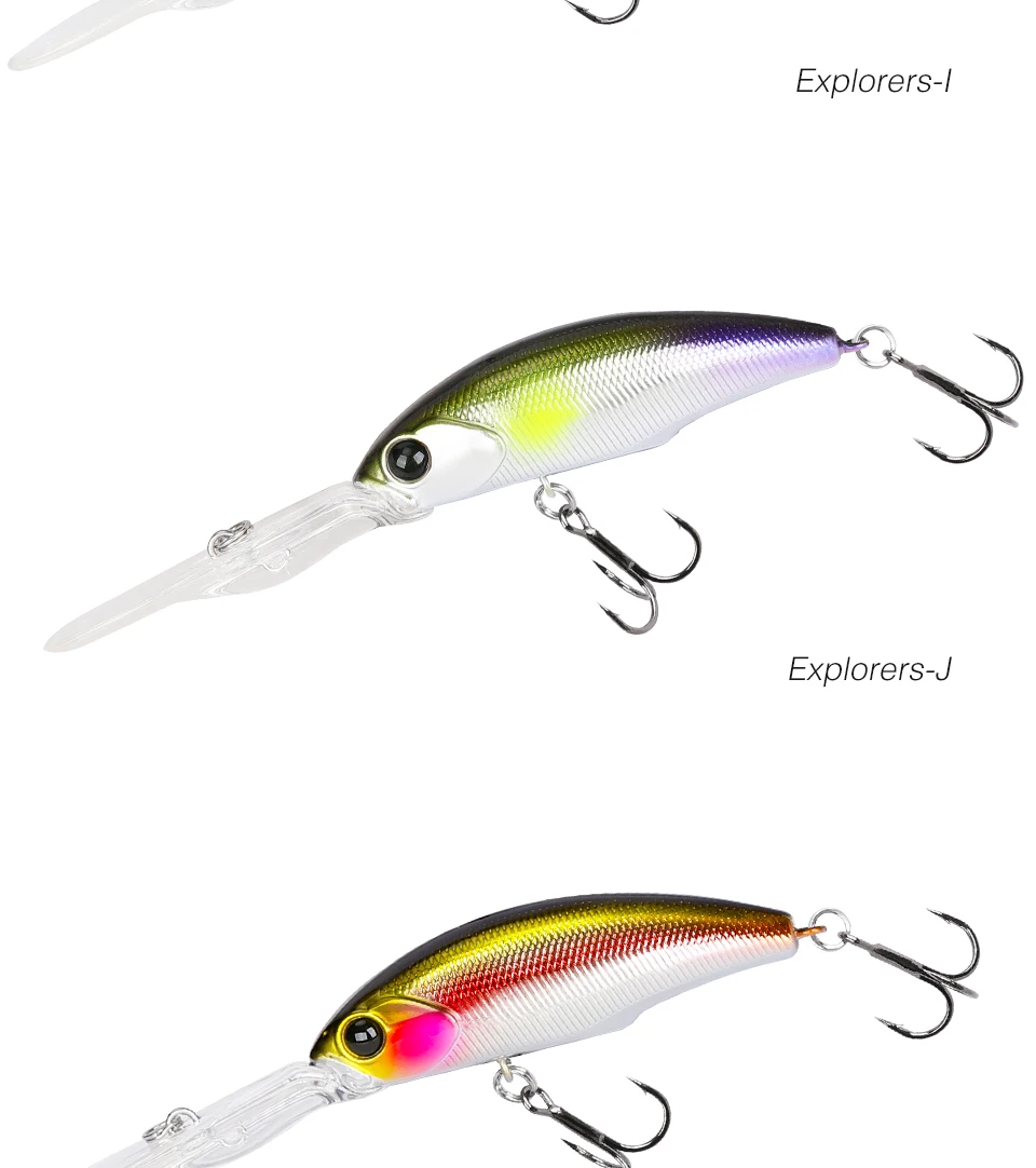TSURINOYA 57sp Minnow Wobblers Pike Fishing Lure Artificial Bait Hard Swimbait 57mm 8.2g Crankbaits Professional Fishing Lures