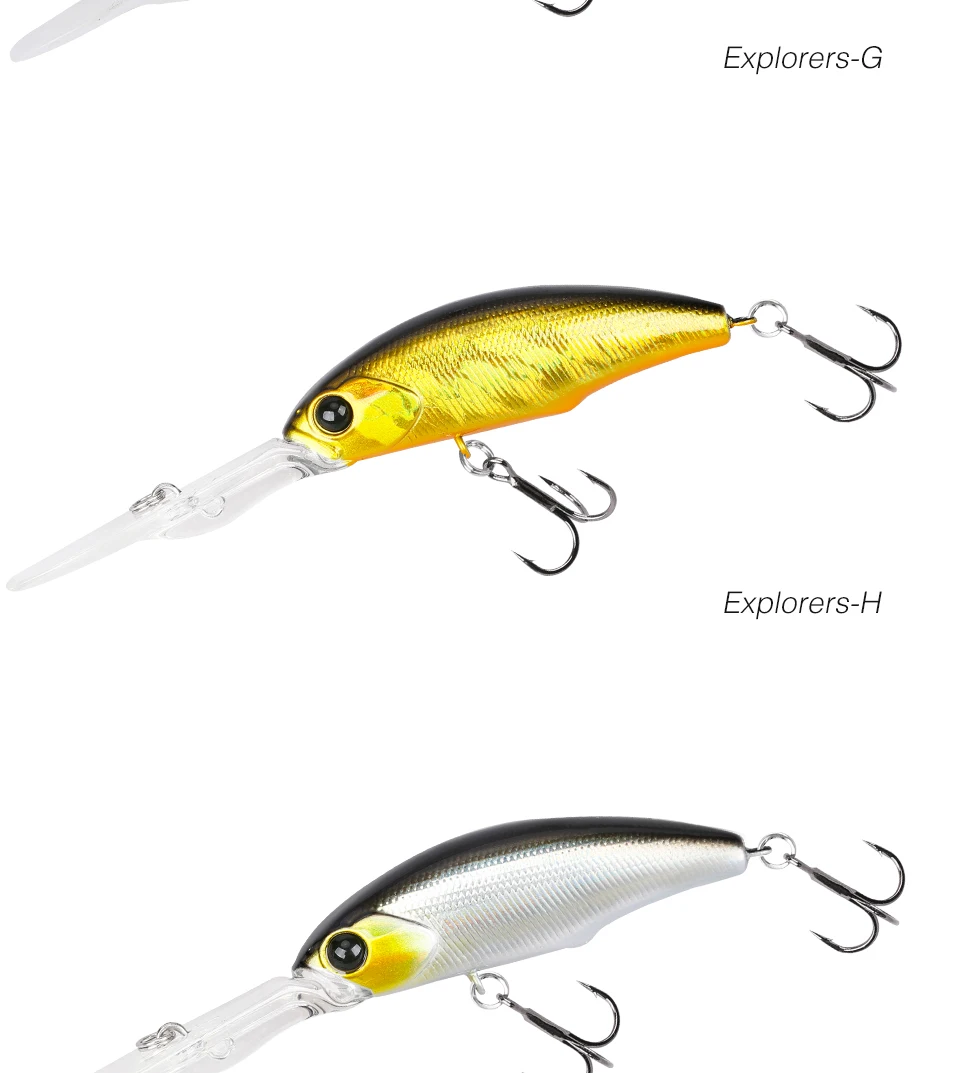 TSURINOYA 57sp Minnow Wobblers Pike Fishing Lure Artificial Bait Hard Swimbait 57mm 8.2g Crankbaits Professional Fishing Lures