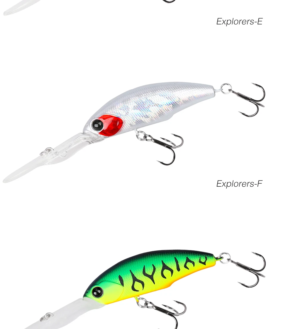 TSURINOYA 57sp Minnow Wobblers Pike Fishing Lure Artificial Bait Hard Swimbait 57mm 8.2g Crankbaits Professional Fishing Lures