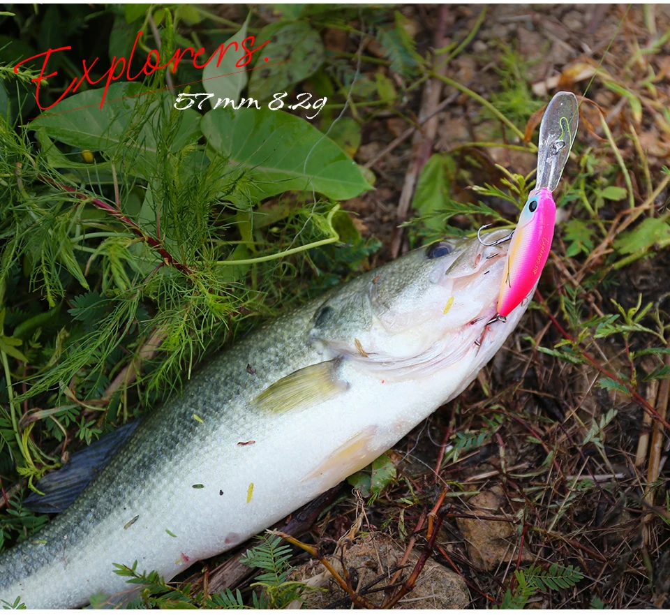 TSURINOYA 57sp Minnow Wobblers Pike Fishing Lure Artificial Bait Hard Swimbait 57mm 8.2g Crankbaits Professional Fishing Lures