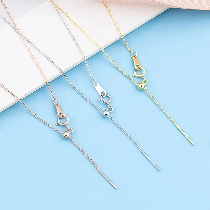 EMANCO Adjustable Length Pendant Necklace Stainless Steel Choker Necklace Women's Fashion DIY Jewelry Charm