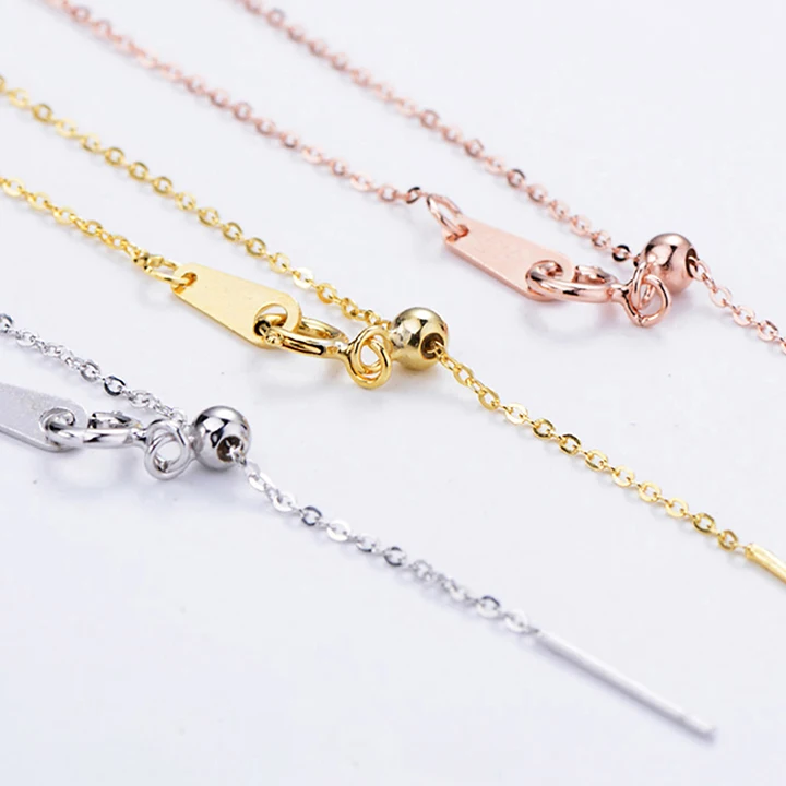 EMANCO Adjustable Length Pendant Necklace Stainless Steel Choker Necklace Women's Fashion DIY Jewelry Charm