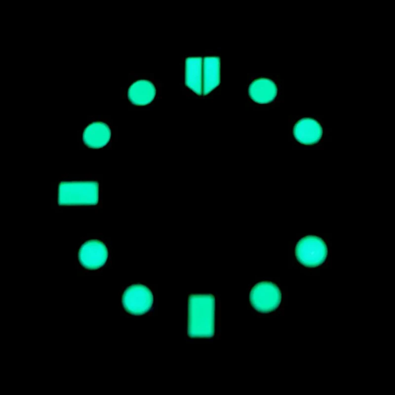 Green Luminous Watch Dial Hour Indices Markers SKX007 6105 Sub GMT Watch Dial Accessories Aftermarket Replacement