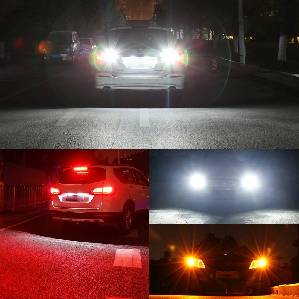 2pcs T20 LED 7440 7443 Led WY21W W21W Led Bulbs Car Signal Lamp T20 3030SMD Backup Reversing Light Super Bright