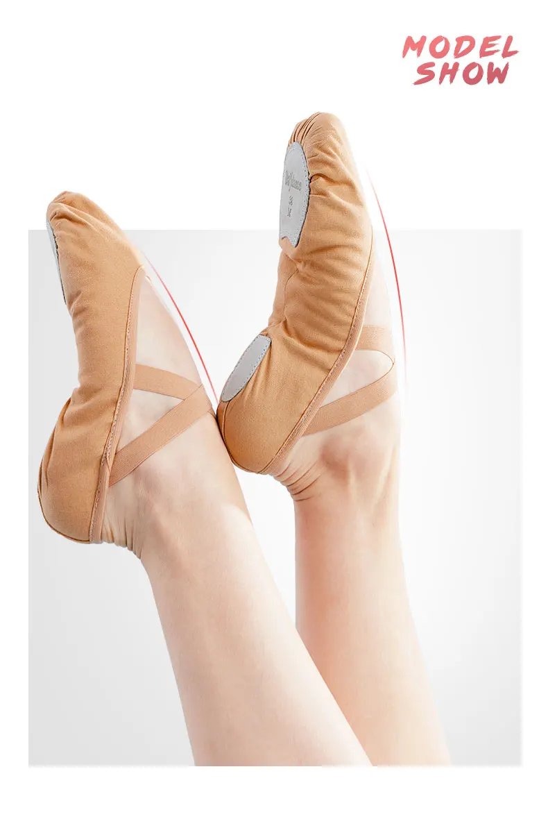 Women Ballet Shoes Girls Professional Ballet Slippers Split Sole Dance Shoes Adult Modern Dance Training Shoes Yoga Indoor Shoes