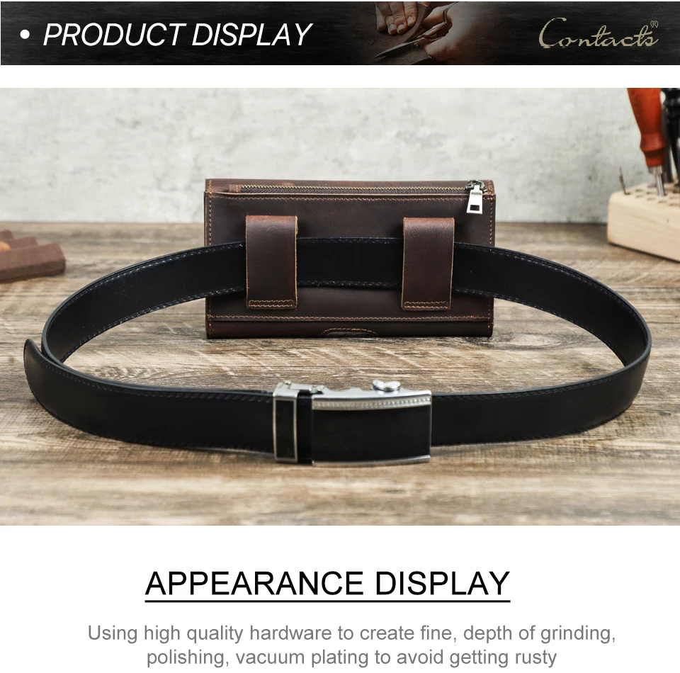 Cow Leather Men Phone Belt Clip Pouch for Apple iPhone 17 16 15 14 Pro Max Case Samsung Galaxy Cellphone 4.7-6.9 inch Waist Bag