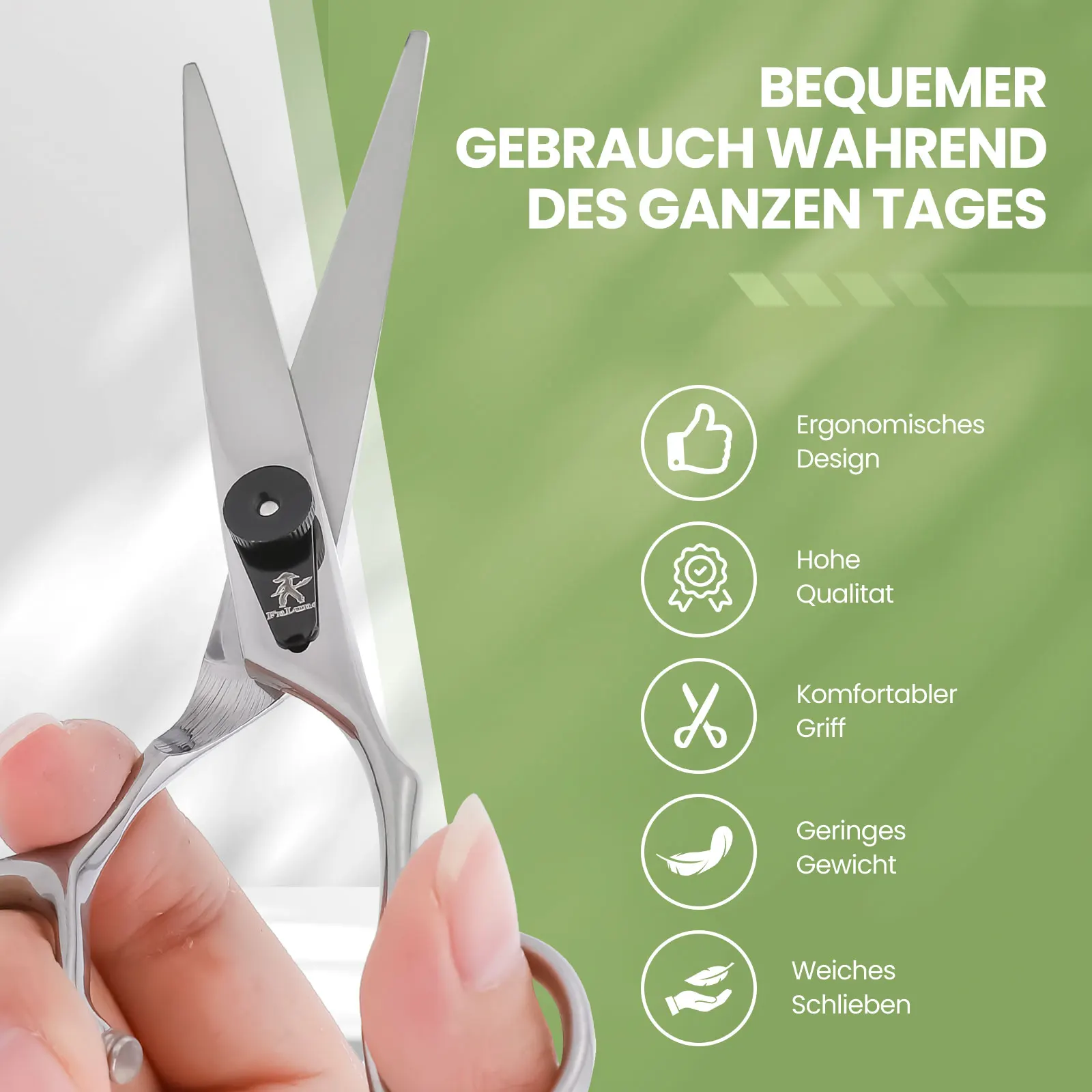 Fnlune 6.0 Professional Hairdressing Scissors Salon Barber Accessories Haircut Machine Thinning Shear Hairdresser'S Scissors