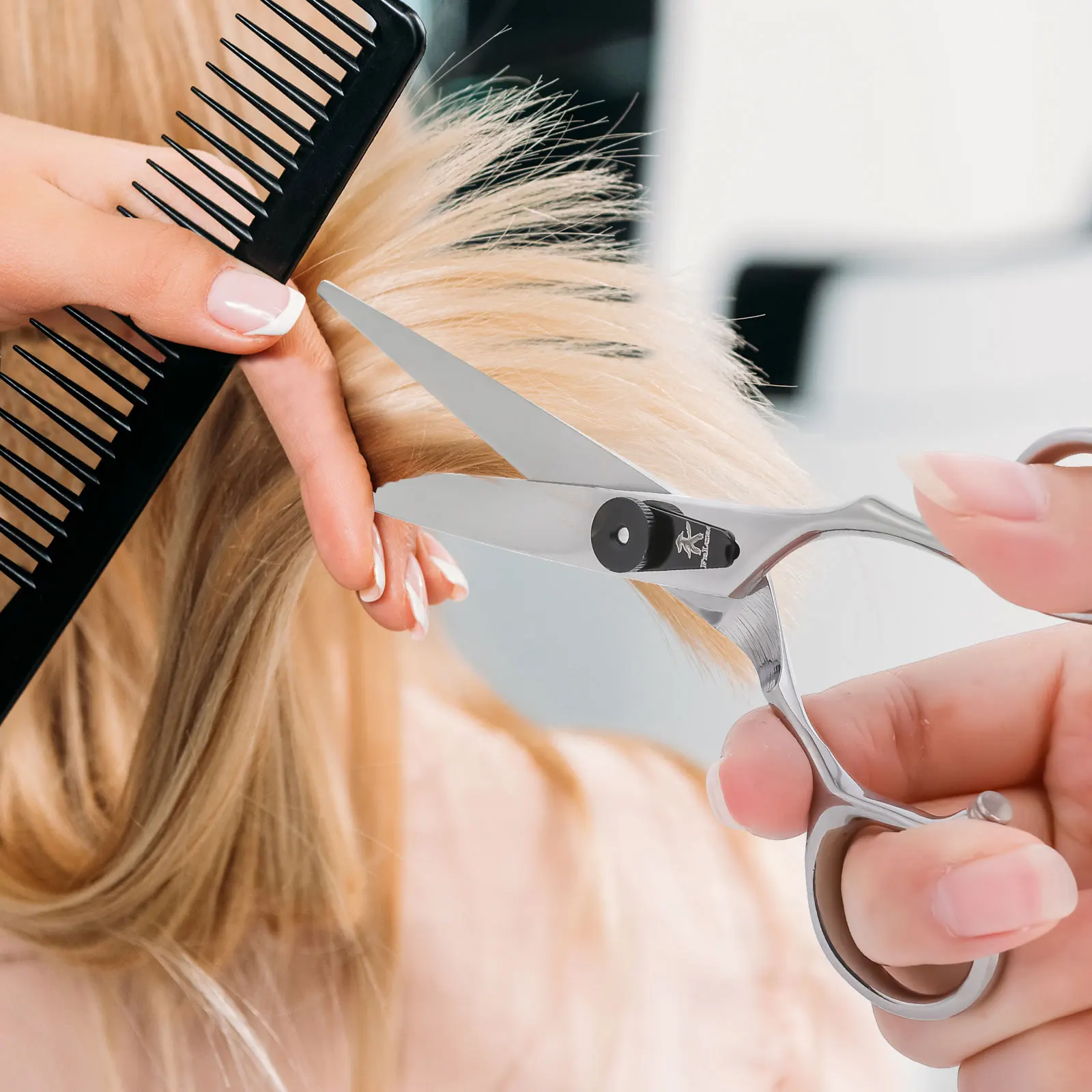 Fnlune 6.0 Professional Hairdressing Scissors Salon Barber Accessories Haircut Machine Thinning Shear Hairdresser'S Scissors