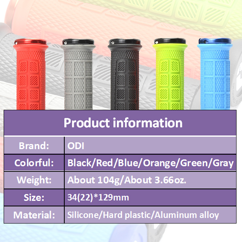 ODI Silicone Grip MTB Bike Grips Soft Mountain Bike Handlebar Cuff Shockproof Bicycle Handle Bar Grip Cuffs Bicycle Accessories