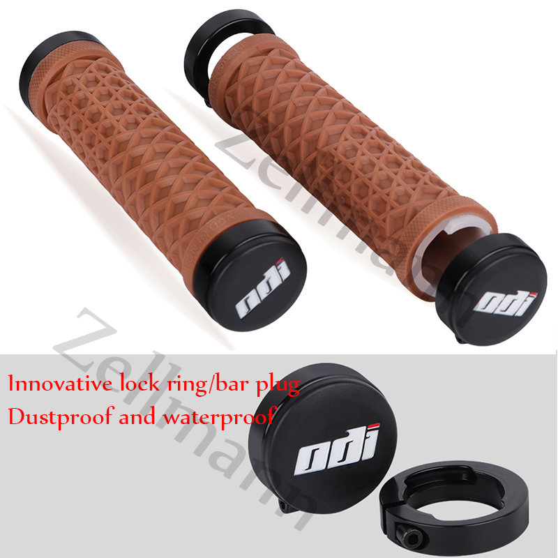 ODI Silicone Grip MTB Bike Grips Soft Mountain Bike Handlebar Cuff Shockproof Bicycle Handle Bar Grip Cuffs Bicycle Accessories
