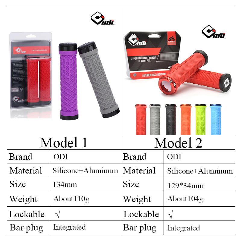 ODI Silicone Grip MTB Bike Grips Soft Mountain Bike Handlebar Cuff Shockproof Bicycle Handle Bar Grip Cuffs Bicycle Accessories