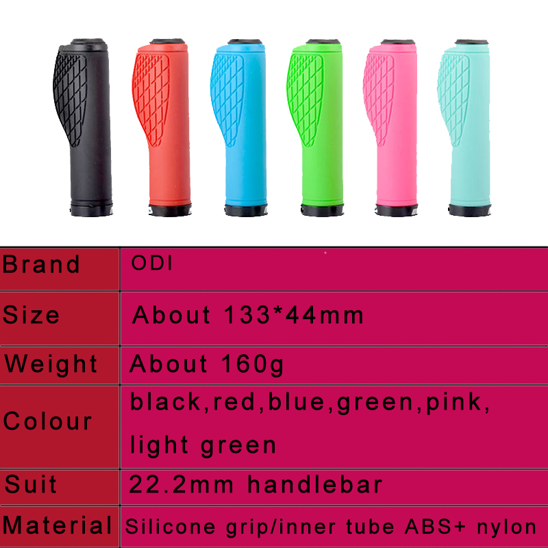 ODI Silicone Grip MTB Bike Grips Soft Mountain Bike Handlebar Cuff Shockproof Bicycle Handle Bar Grip Cuffs Bicycle Accessories