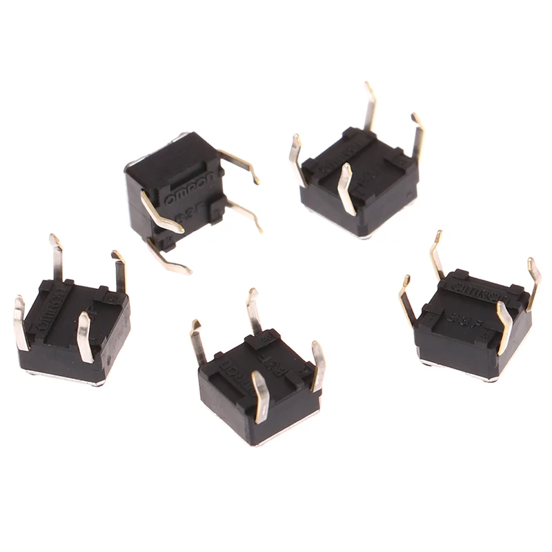 Mute Button Square Silent Mouse Micro Switch 6*6*4.3mm Wireless Mouse Wired Mouse Push Button Switch for Logitech G300 G402 G600