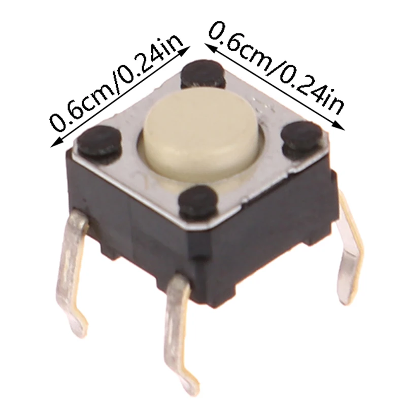 Mute Button Square Silent Mouse Micro Switch 6*6*4.3mm Wireless Mouse Wired Mouse Push Button Switch for Logitech G300 G402 G600