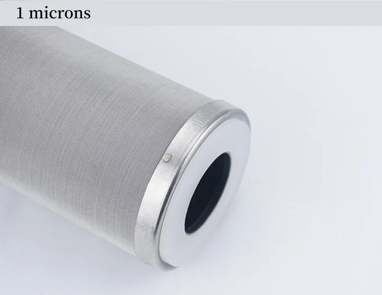 10 Inch Stainless Steel Water Filter Can Be Cleaned And Reused Corrosion Resistant High Temperature Resistant 5 Microns And More