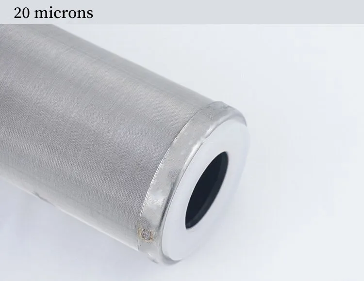 10 Inch Stainless Steel Water Filter Can Be Cleaned And Reused Corrosion Resistant High Temperature Resistant 5 Microns And More