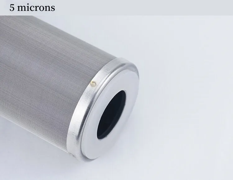 10 Inch Stainless Steel Water Filter Can Be Cleaned And Reused Corrosion Resistant High Temperature Resistant 5 Microns And More
