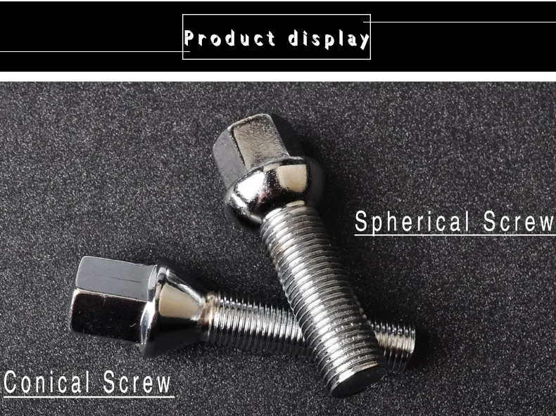 Embers Wheel Bolts Steel M12x1.5 14x1.5 14x1.25 12x1.25 of Various Lengths for BMW Volkswagen Audi Mercedes Porsche 10pcs