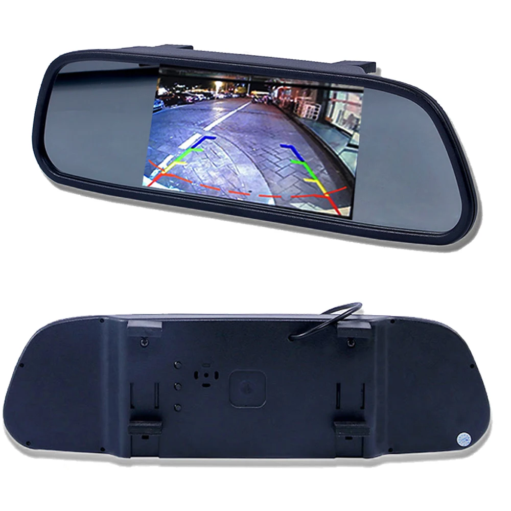 4/5/7 inch TFT LCD HD Screen Car Monitor Mirror Reversing Parking or Rear View Camera or AHD 720/1080P for Bus Truck RV Trailer