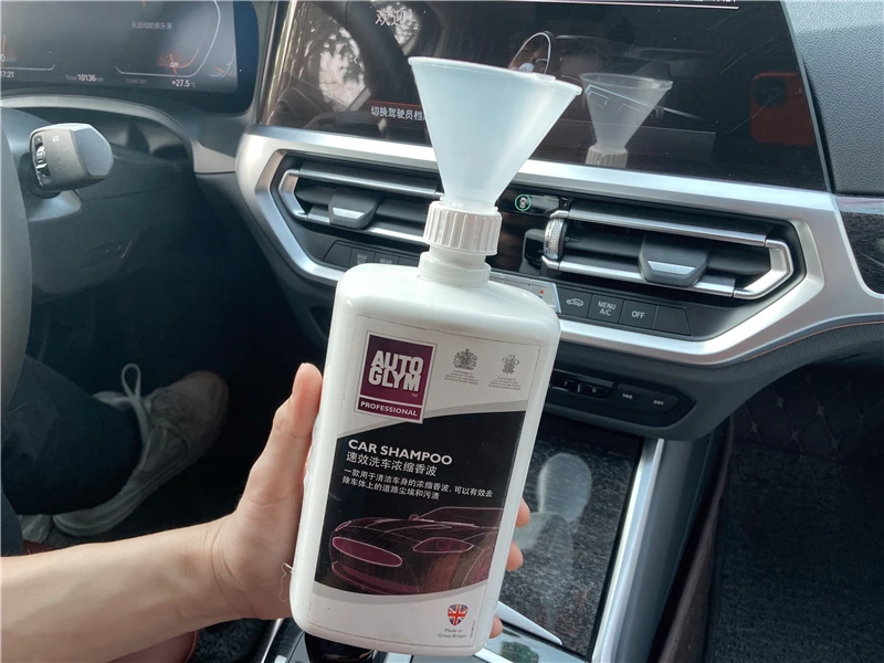 Lucullan 28MM Fill Threaded Funnel - Twist On Empty Spray Bottle Refill Liquid Oils Powders For Home Car Detailing