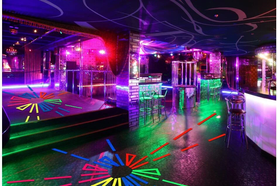 UV Gaffer Fluorescent Tape Matt Night Self-Adhesive Glow In The Dark Luminous Tape For Party Floors Stages Whiteboard 6pcs/Set