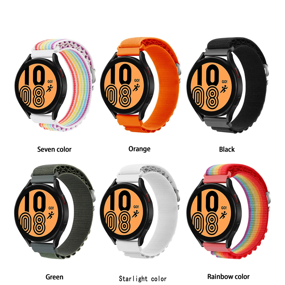 18mm 20mm 22mm Alpine Loop Strap For Garmin Vivoactive 3 4 4s Band Watch Venu 2 2s SQ Forerunner 645 Bracelet Nylon Correa Belts