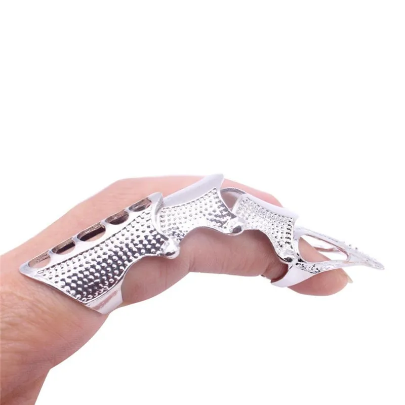 Movable Scorpion Ring Punk Jewelry Fingertip Toy Stress Relief Vintage Gothic Scroll Armor Knuckle Metal Rock Full Finger Rings