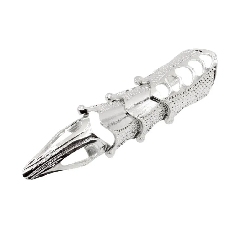 Movable Scorpion Ring Punk Jewelry Fingertip Toy Stress Relief Vintage Gothic Scroll Armor Knuckle Metal Rock Full Finger Rings