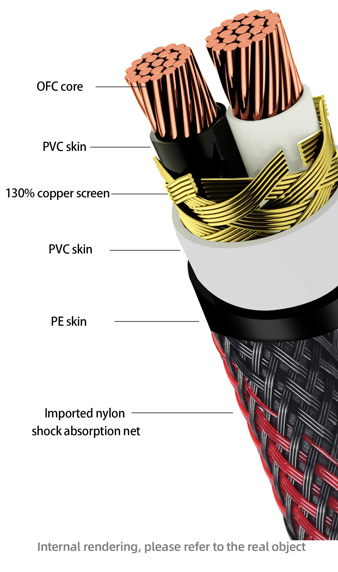 ATAUDIO HIFI Dual 6.5mm to 2 XLR Audio Cable for Adapter Amplifier Sound Box 6N OFC 6.5mm to XLR Speaker Cable