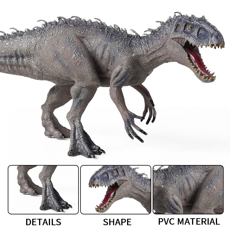 Oenux Dinosaurs World Brinquedo Savage Jurassic Indominus Rex Spinosaurus Triceratops Action Figures Collection Toy Kids Gift