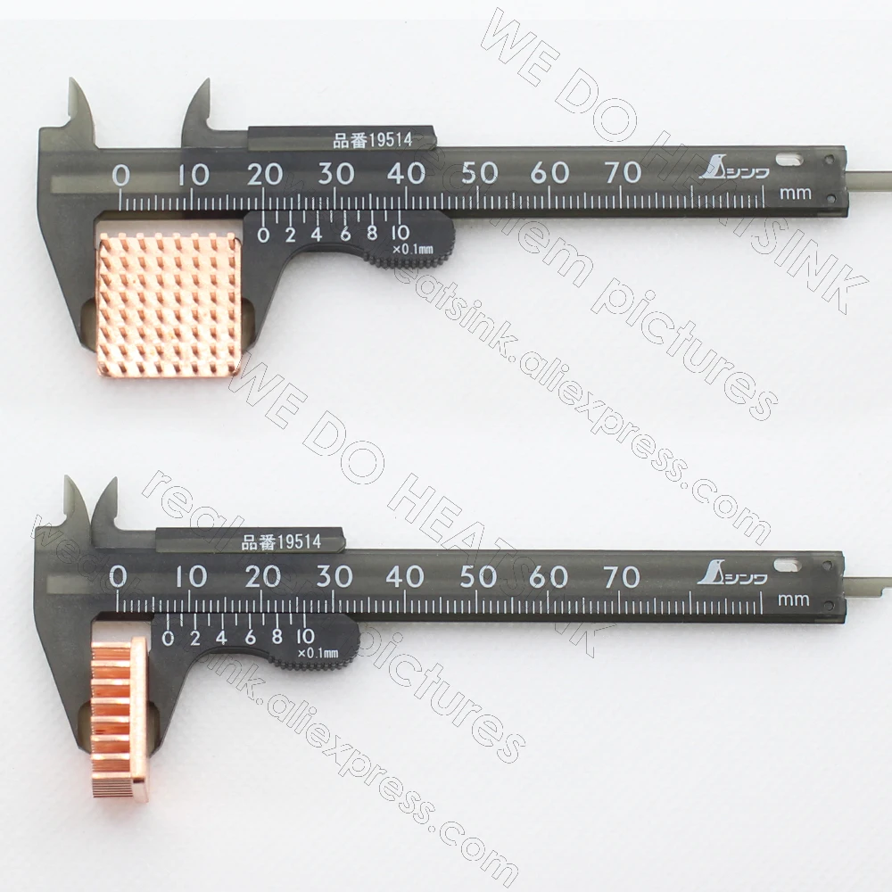 WE DO HEATSINK Useful Pure Copper Heat Sink Without or With Thermal Pad, Various Copper Shape Size Options