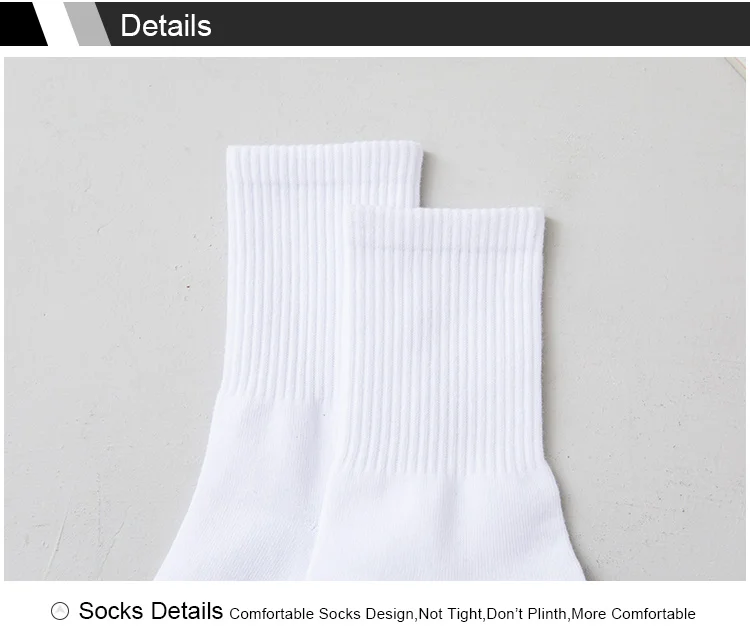 Men Socks Cotton Breathable Long Business Harajuku Socks Solid Gentleman Sox Sokken Outdoor Sports  5 Pairs/Lot Socks