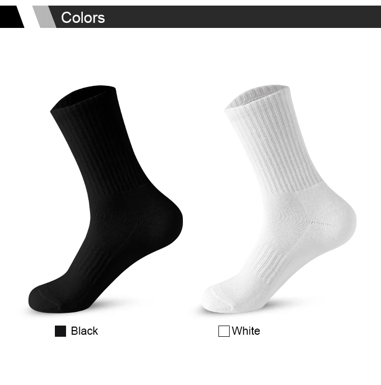 Men Socks Cotton Breathable Long Business Harajuku Socks Solid Gentleman Sox Sokken Outdoor Sports  5 Pairs/Lot Socks