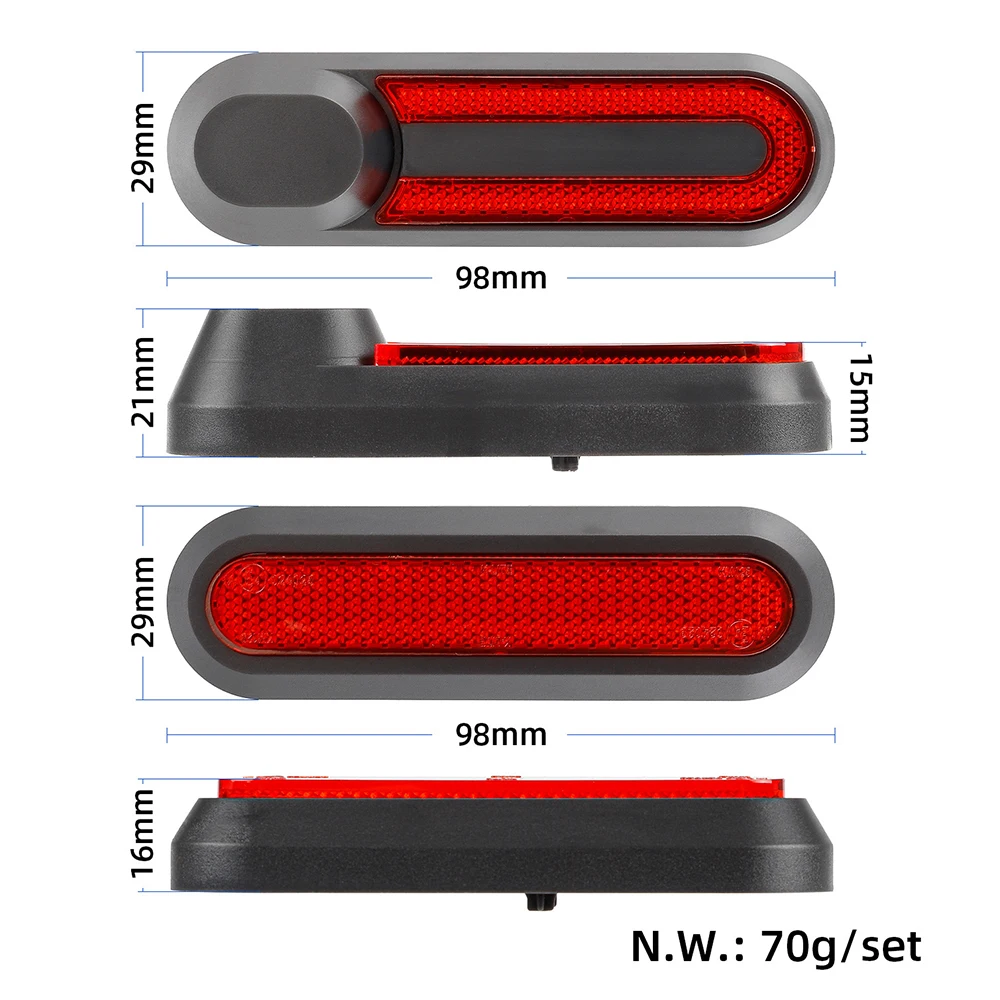 Pro Wheel Decorative Cover For Xiaomi M365 1S Pro2 Electric Scooter Modified Reflective Cover with Screws