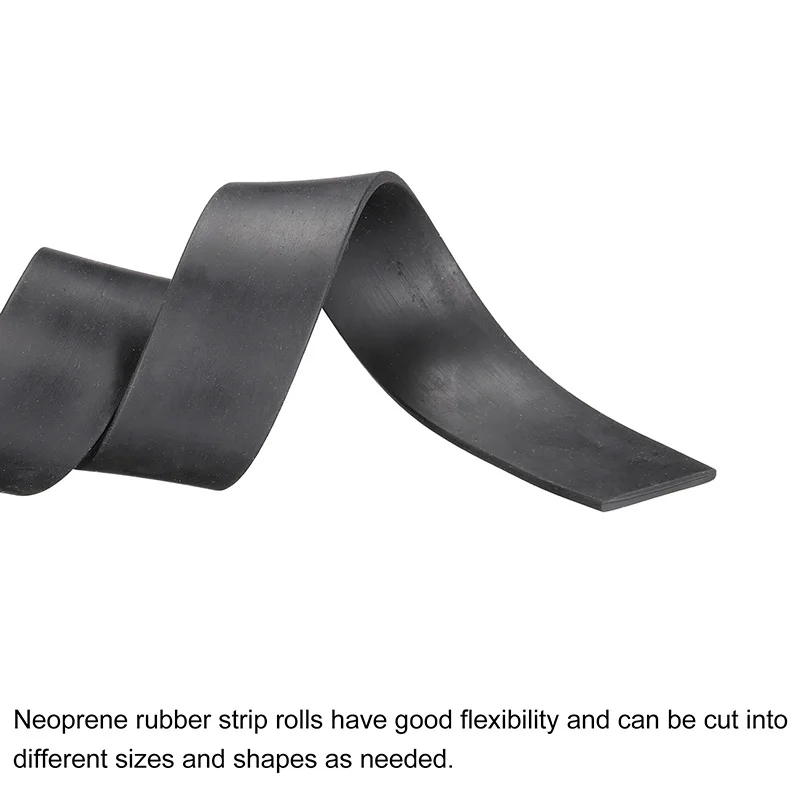 Solid Rubber Strips Neoprene Sheets Rolls 10/15/20/25/30/35/ 40/45/50/60mm DIY Gasket Sealing Padding Reduce Vibration Mat מק